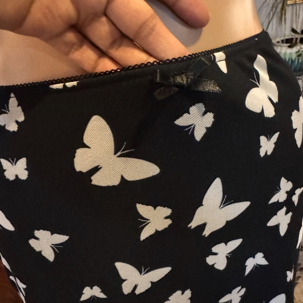 Wild Fable Womens Black Butterfly Mesh Mini Skirt, Size S - Picture 10 of 11